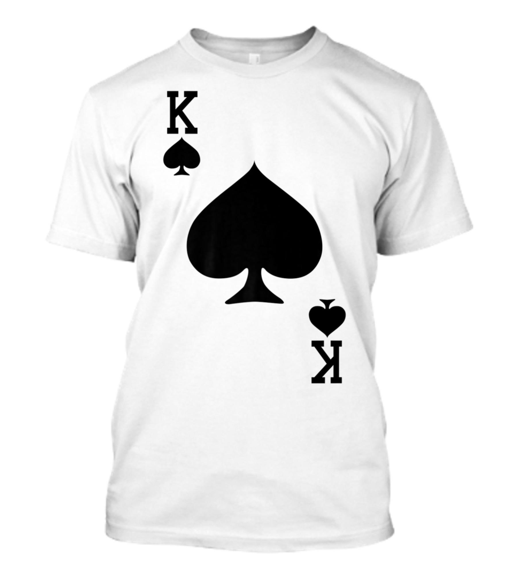King Of Spades Playing Card K T-Shirt