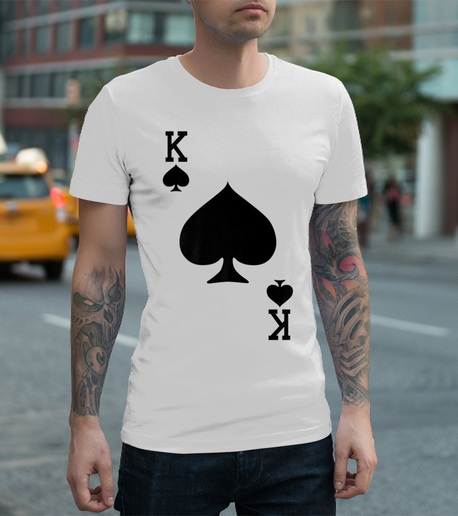 King Of Spades Playing Card K T-Shirt