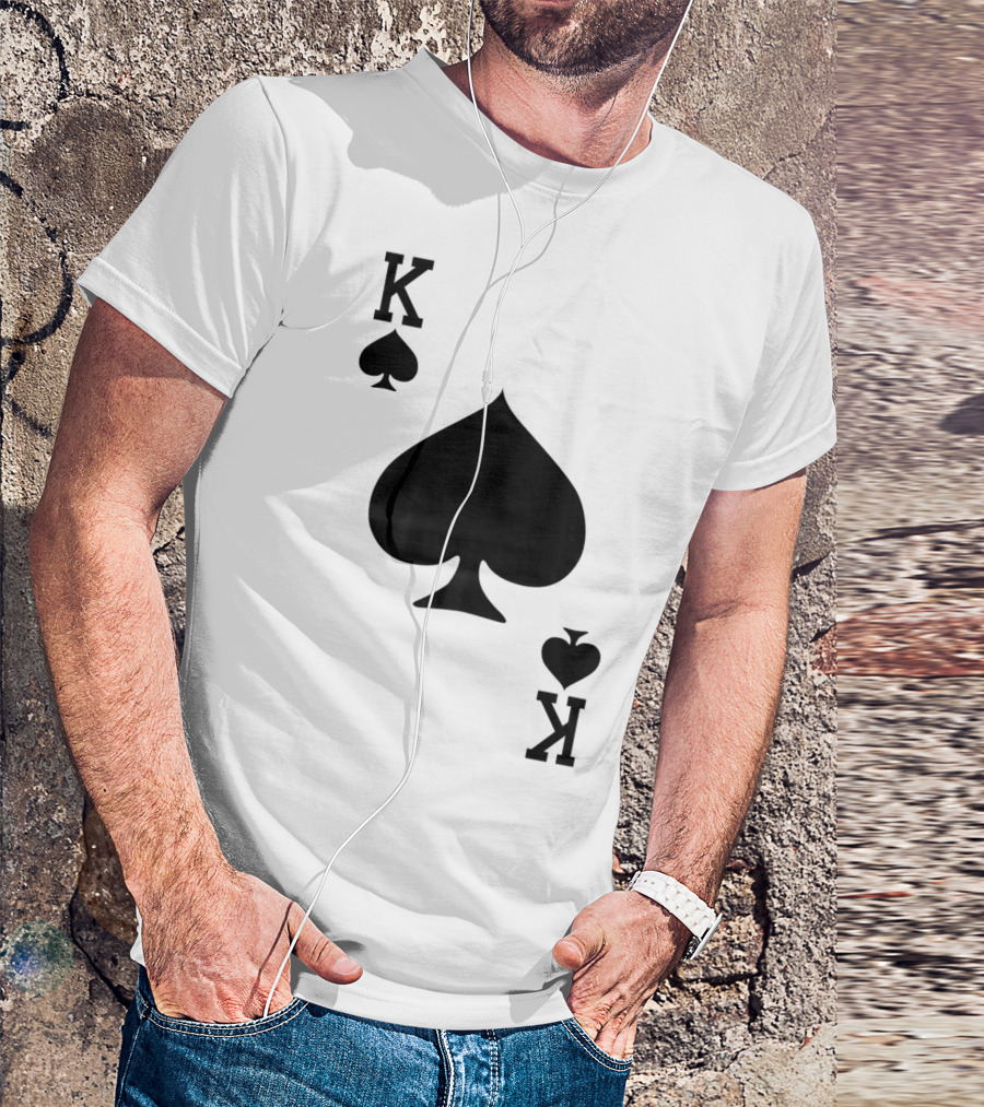 King Of Spades Playing Card K T-Shirt