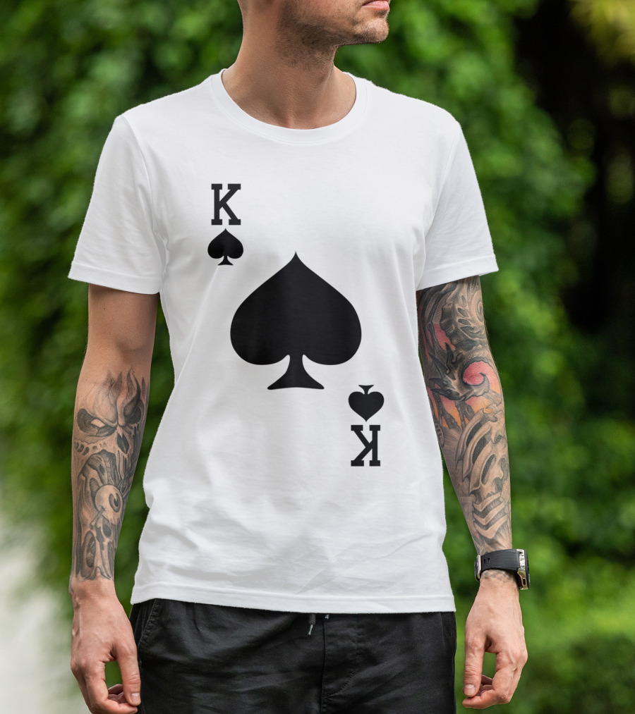 King Of Spades Playing Card K T-Shirt