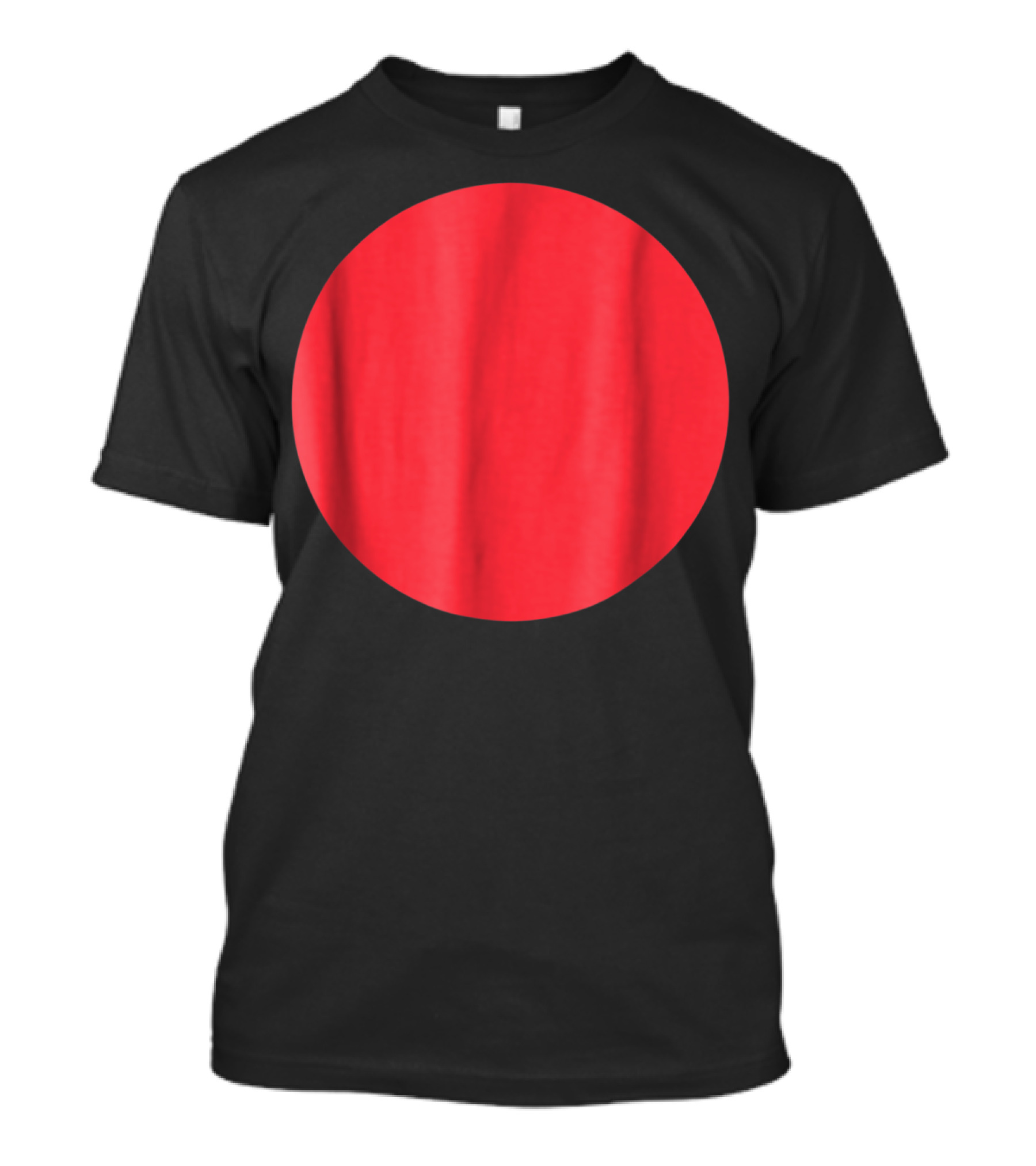 Last Minute DIY Halloween Costume Japanese Flag Circle T-Shirt