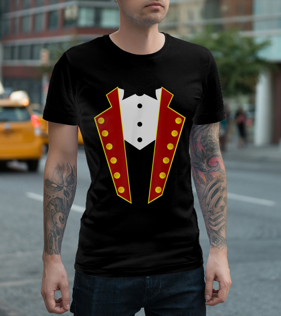 Lion Tamer Ringmaster Costume Tuxedo T-Shirt