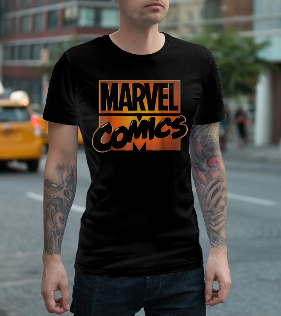Marvel Comics Retro Orange Glow T-Shirt