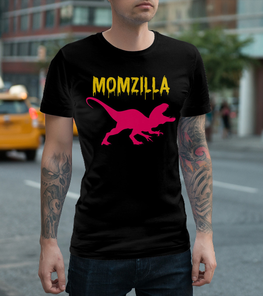 Momzilla Dinosaur Mommy Halloween Apparel Cute Momzilla T-Shirt
