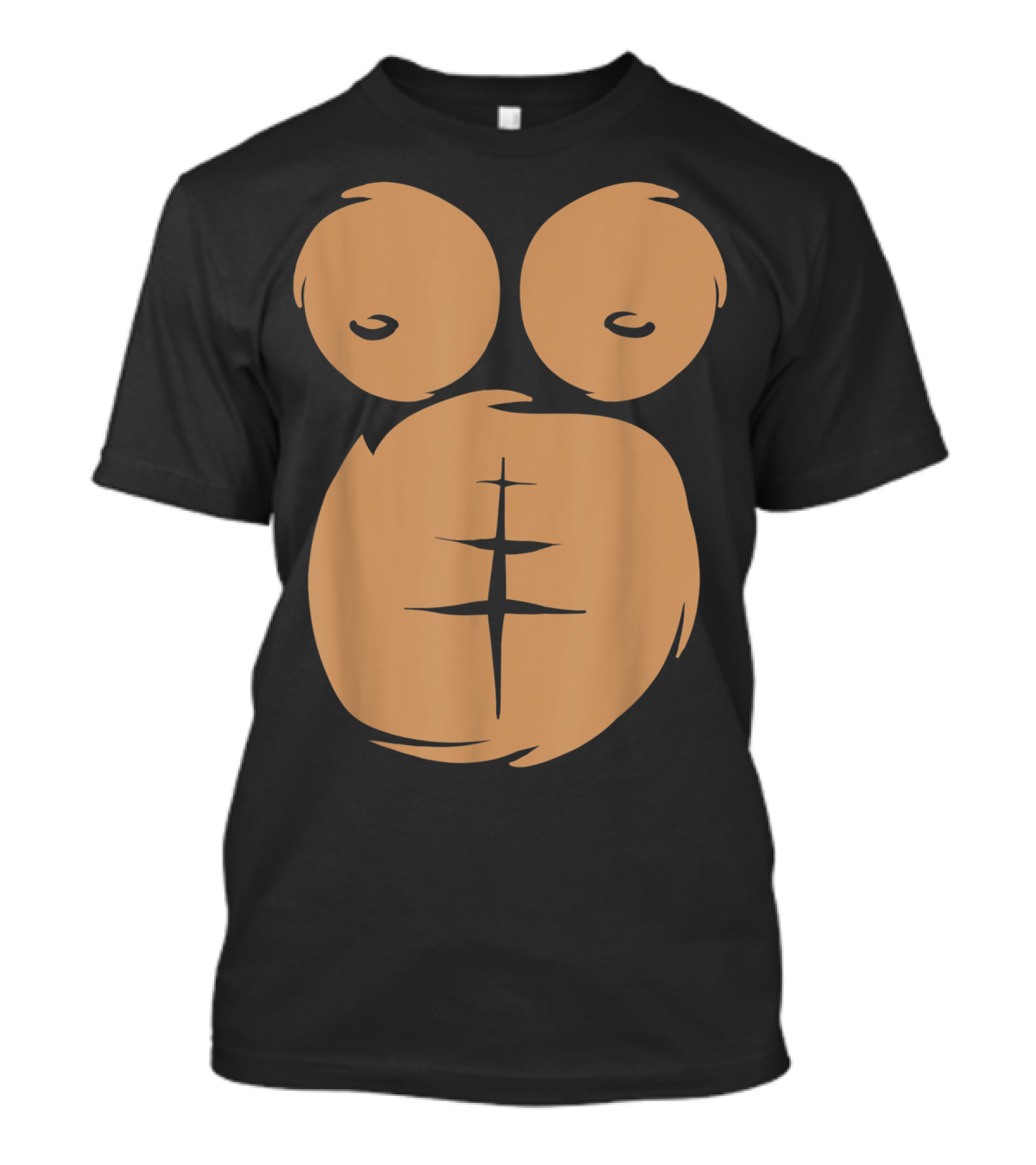 Gorilla Chest Halloween Costume Monkey T-Shirt