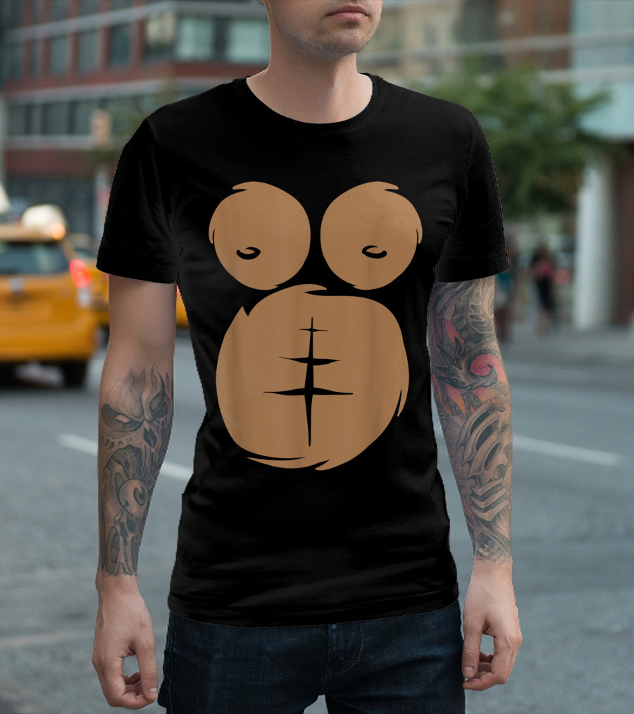 Gorilla Chest Halloween Costume Monkey T-Shirt
