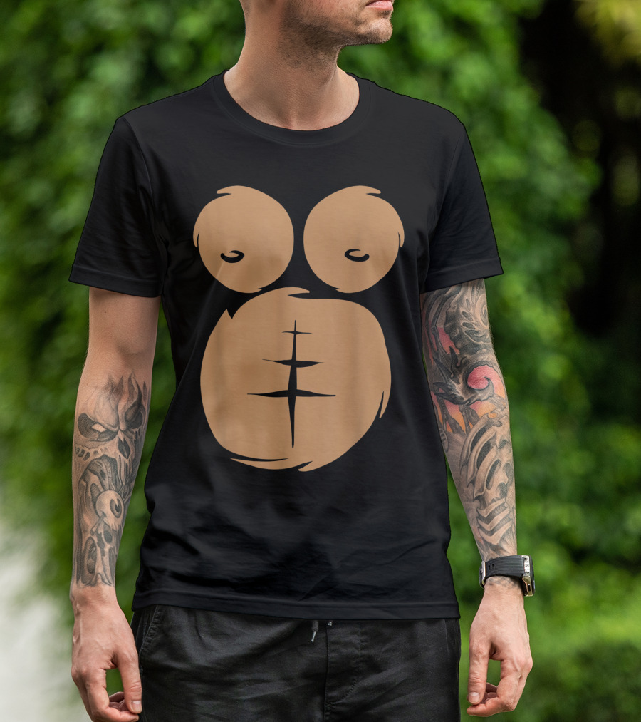 Gorilla Chest Halloween Costume Monkey T-Shirt