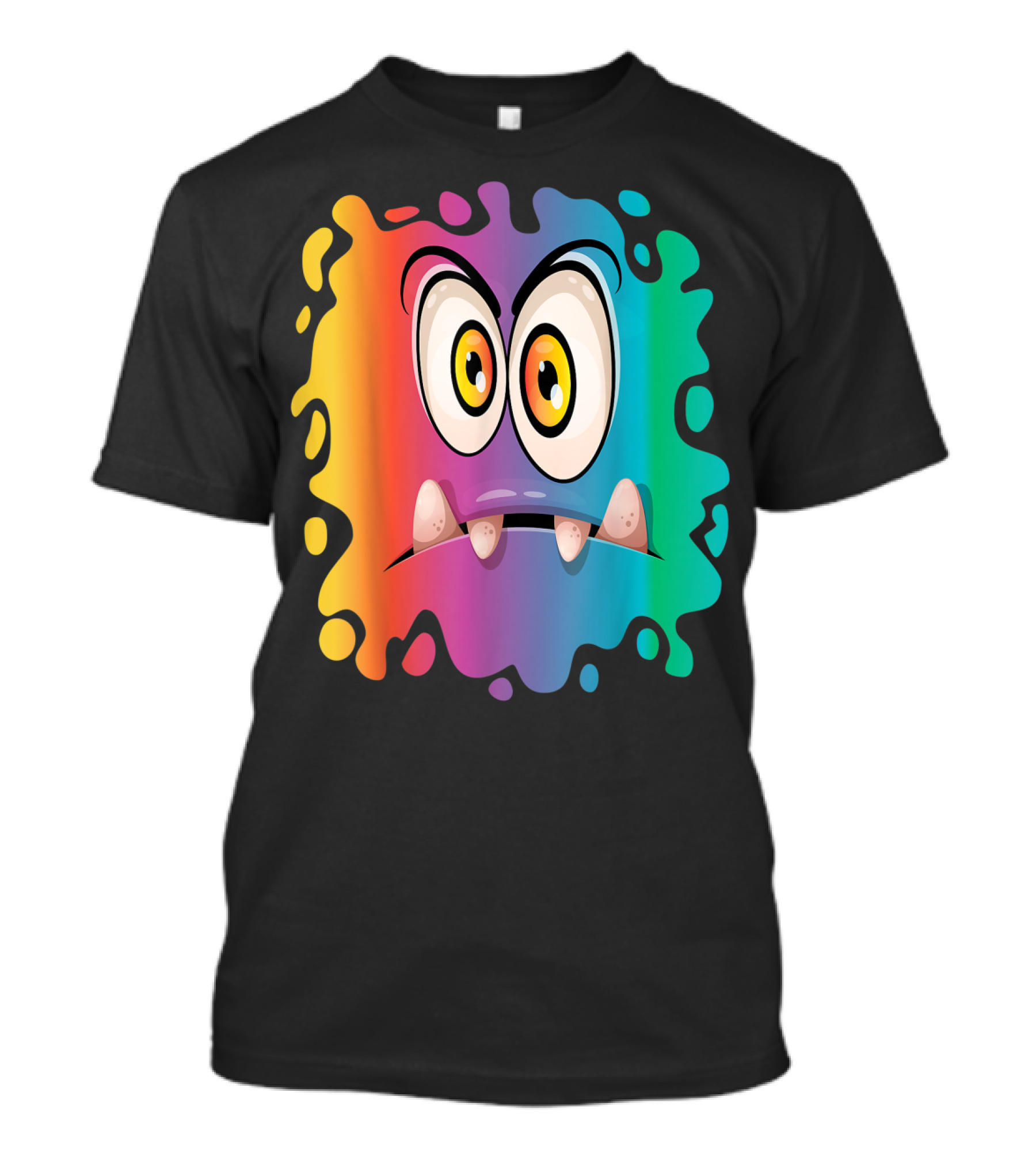 Monster Face Colorful Expression T-Shirt