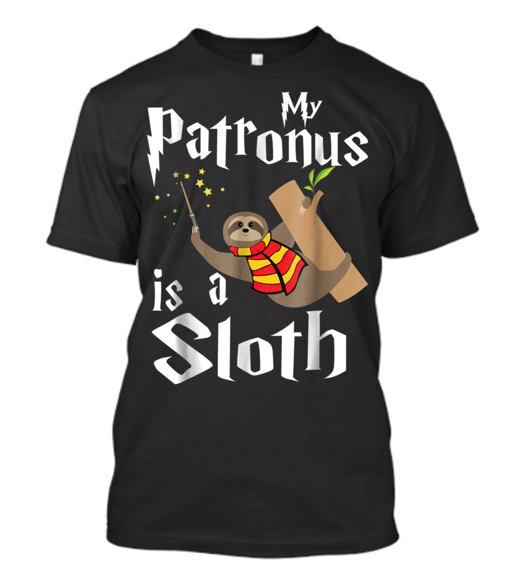My Patronus Is A Sloth Wizard Magic Scarf T-Shirt