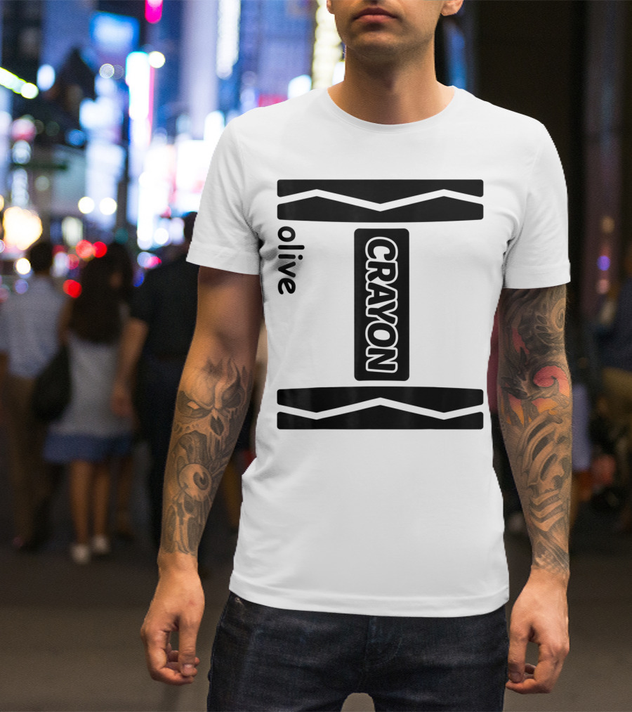 Olive Crayon T-Shirt