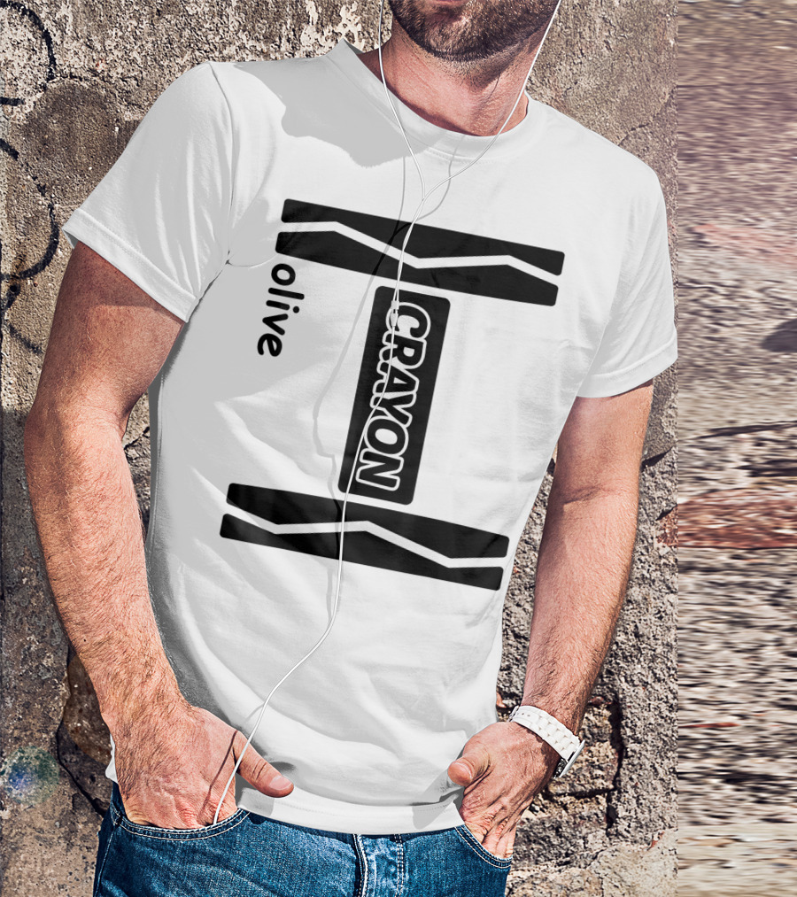 Olive Crayon T-Shirt