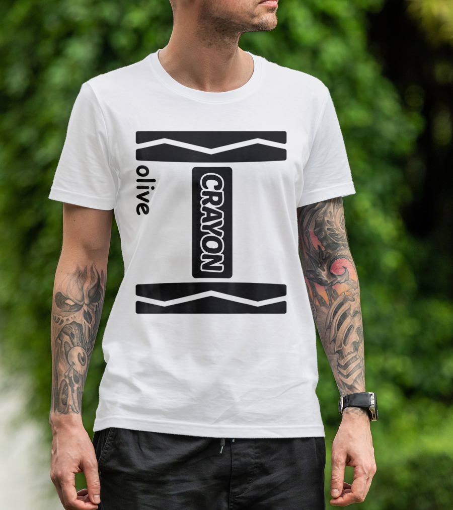 Olive Crayon T-Shirt