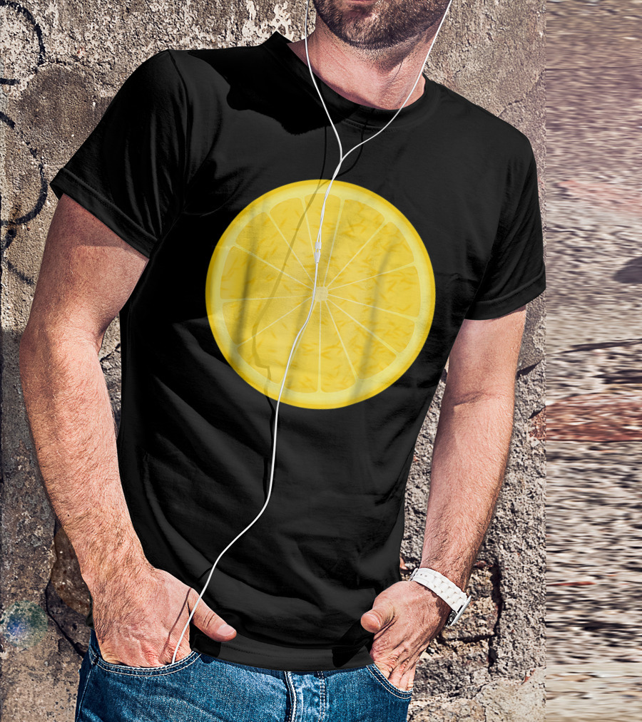Orange Halloween Costume Fruit Salad Lemon Slice T-Shirt