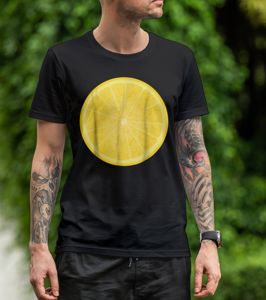 Orange Halloween Costume Fruit Salad Lemon Slice T-Shirt