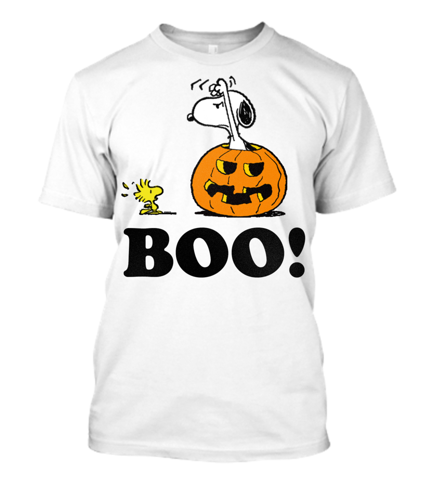 Peanuts Halloween Snoopy Woodstock Pumpkin Boo T-Shirt
