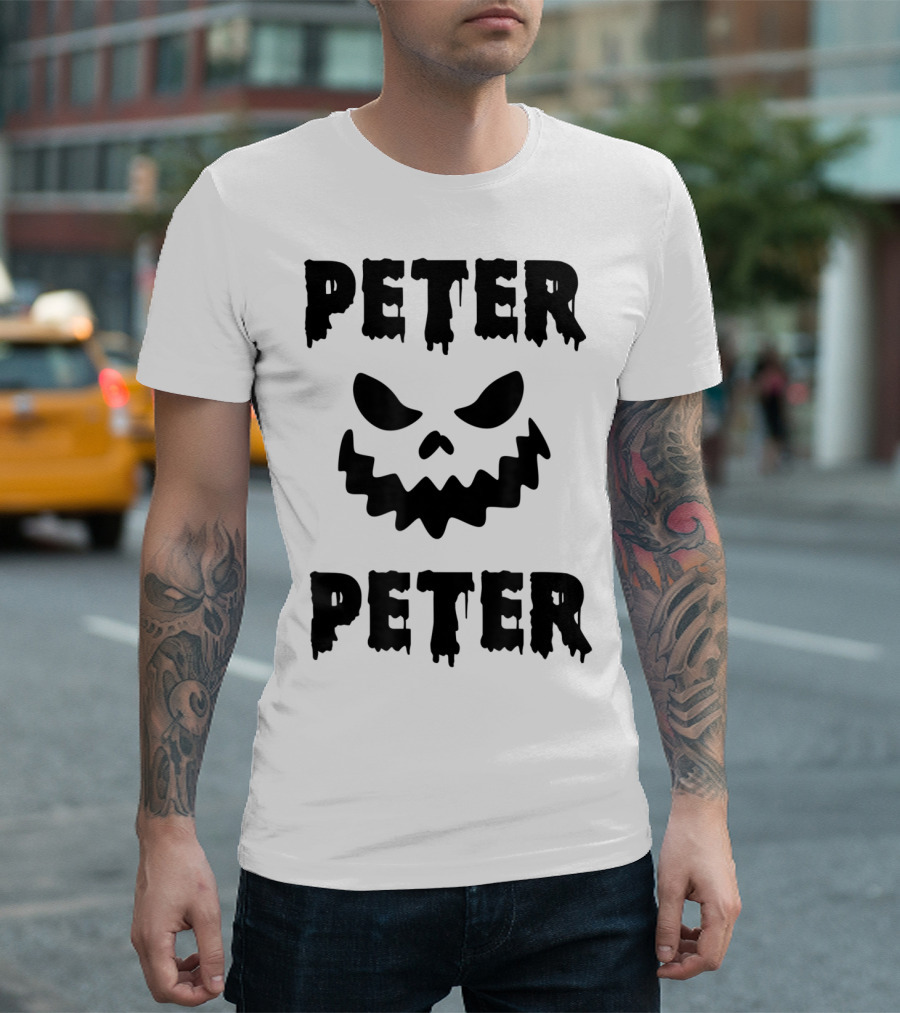 PETER PETER Pumpkin Face Spooky T-Shirt