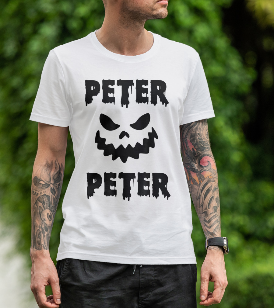 PETER PETER Pumpkin Face Spooky T-Shirt