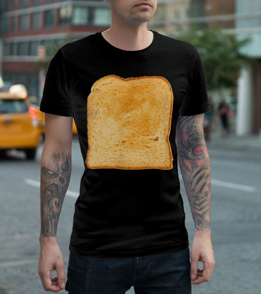 Piece Of Buttered Toast Lazy Snack Delight T-Shirt