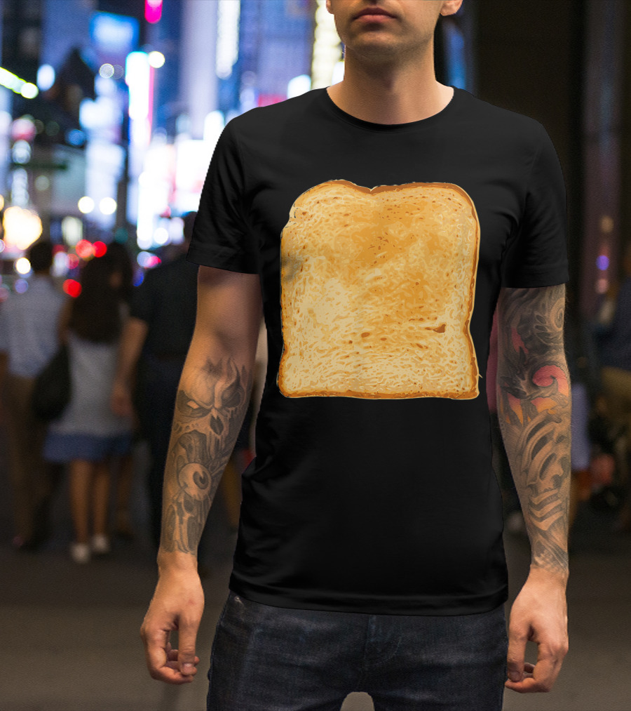 Piece Of Buttered Toast Lazy Snack Delight T-Shirt