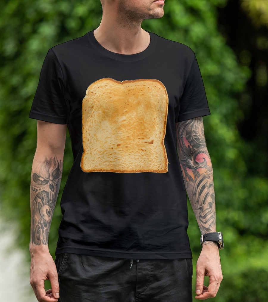 Piece Of Buttered Toast Lazy Snack Delight T-Shirt