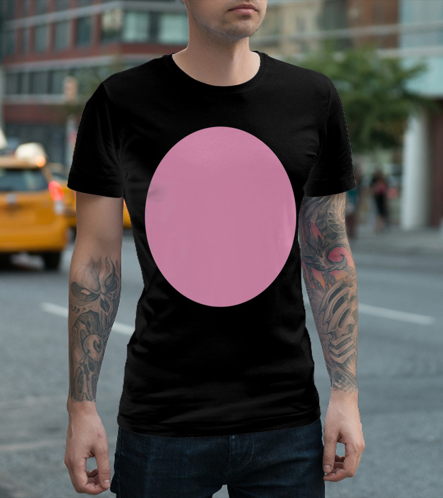 Halloween Funny Pink Pig Belly Costume T-Shirt