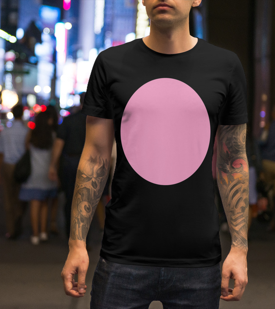 Halloween Funny Pink Pig Belly Costume T-Shirt
