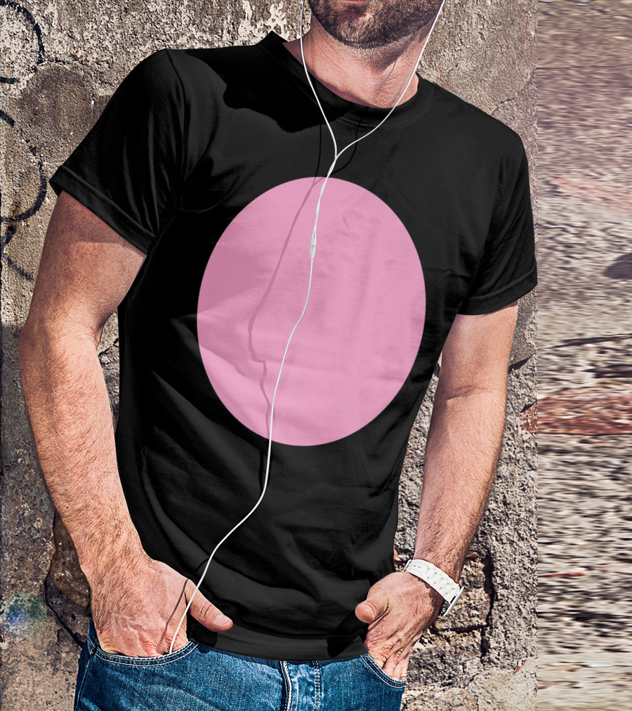 Halloween Funny Pink Pig Belly Costume T-Shirt