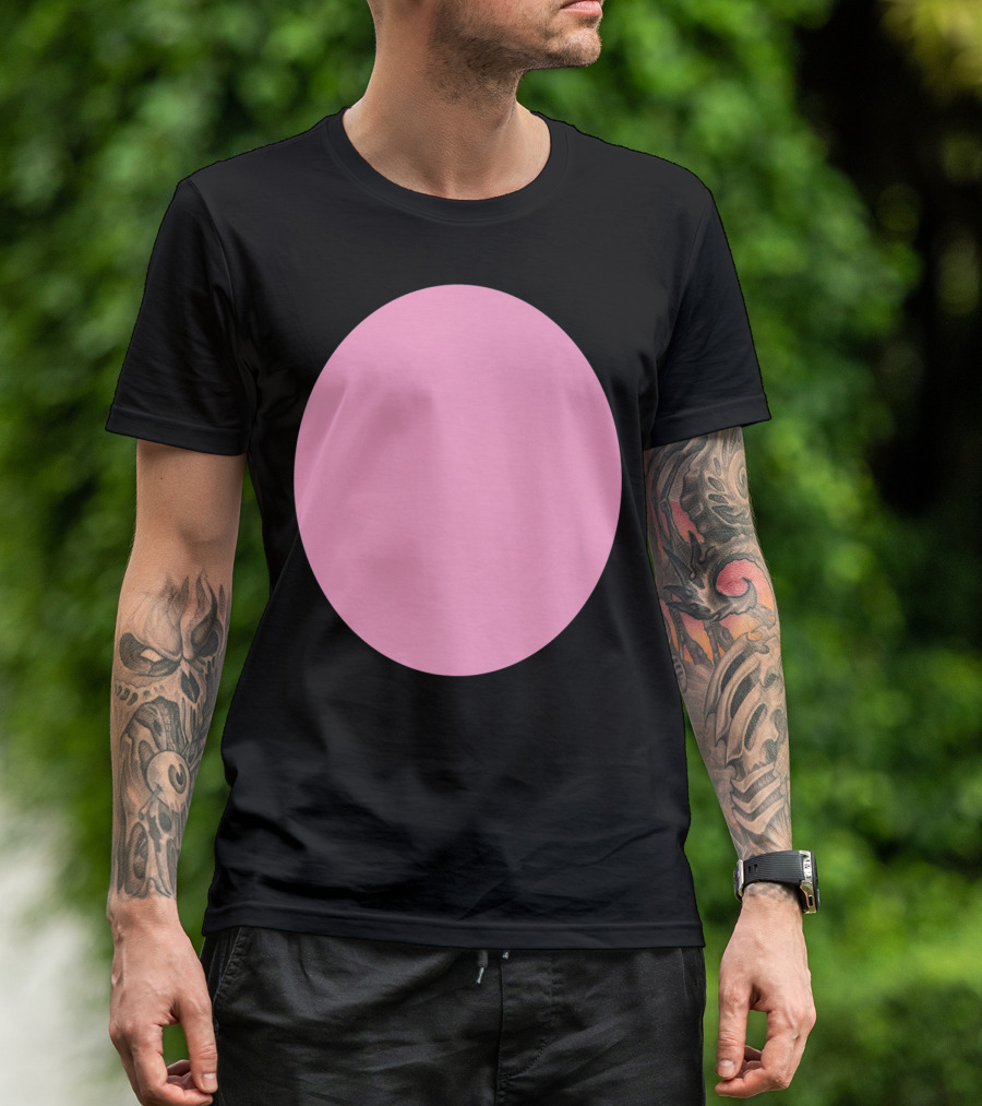 Halloween Funny Pink Pig Belly Costume T-Shirt