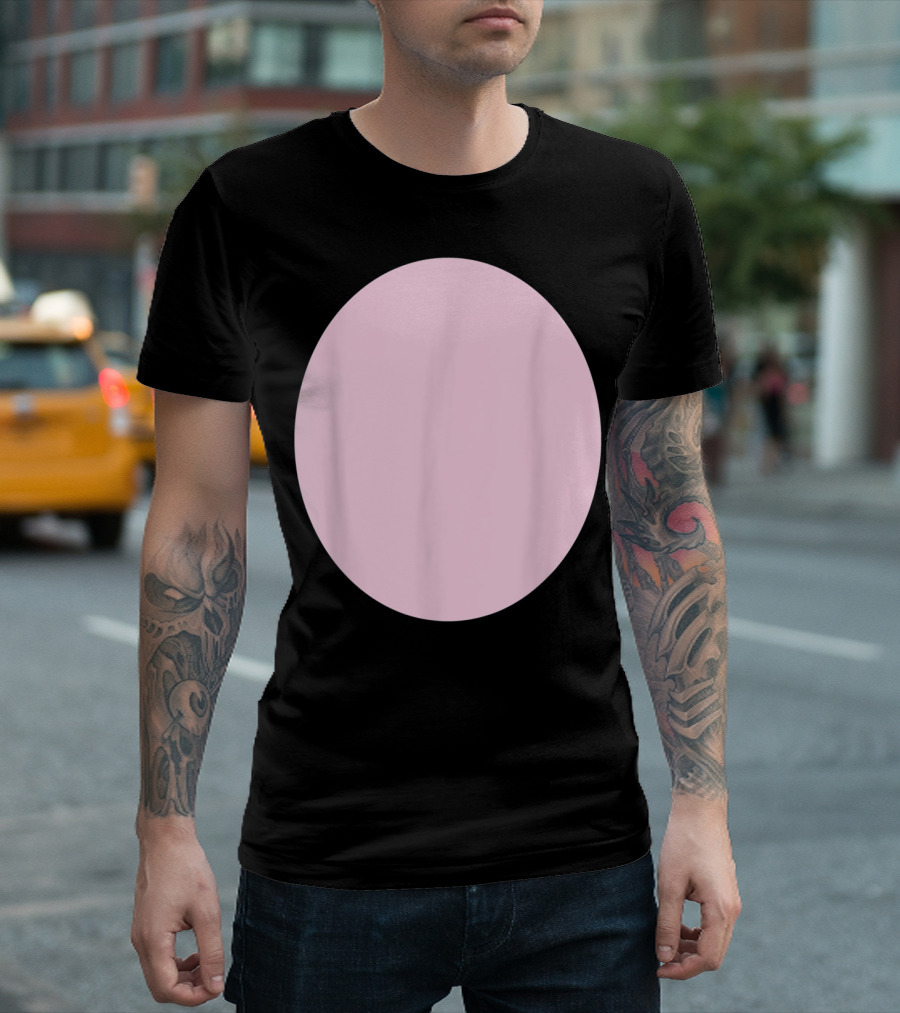 Pig Belly Pink Barnyard Animal DIY Circle T-Shirt