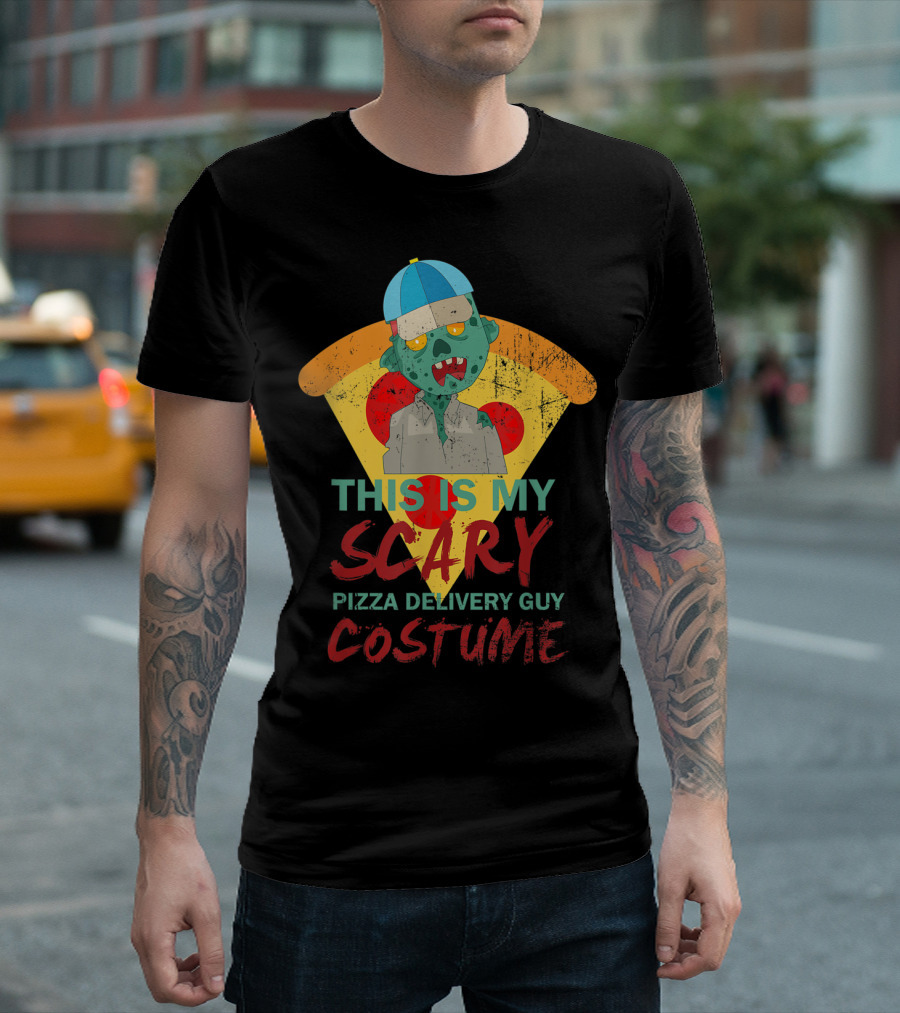 This Is My Scary Pizza Delivery Guy Costume Halloween Zombie 31St T-Shirt