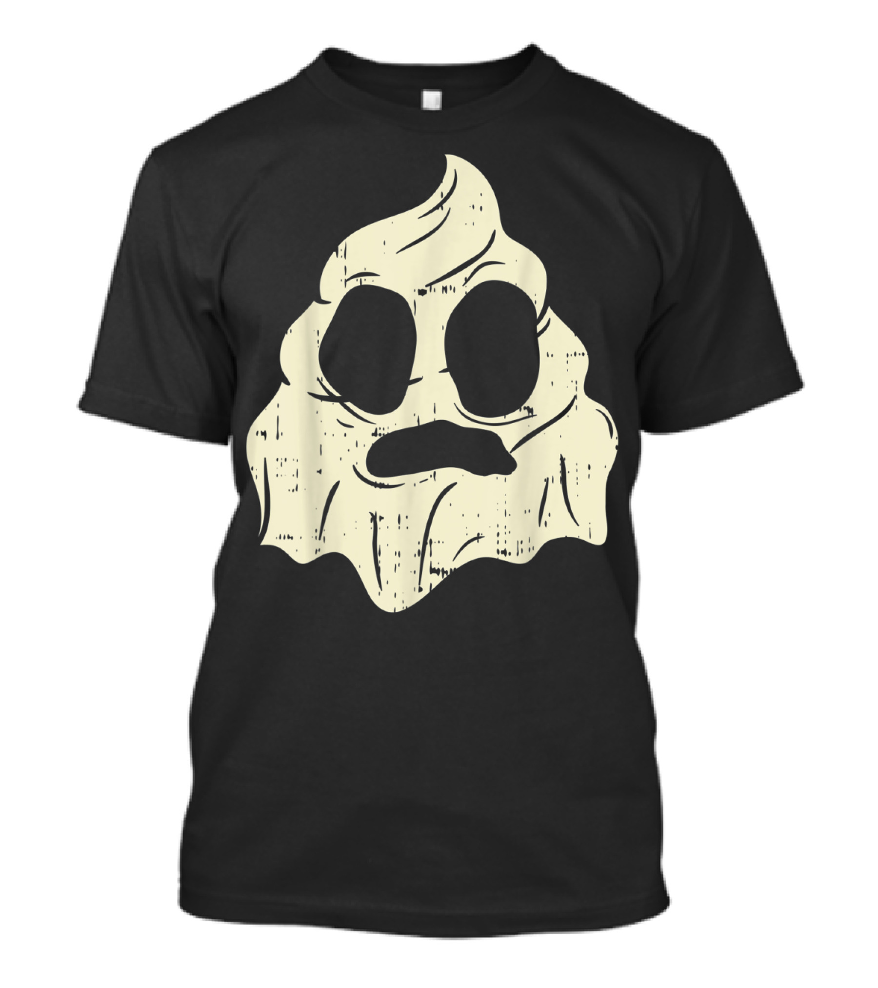 Poo Emojis Ghost Costume Halloween Emoticon T-Shirt