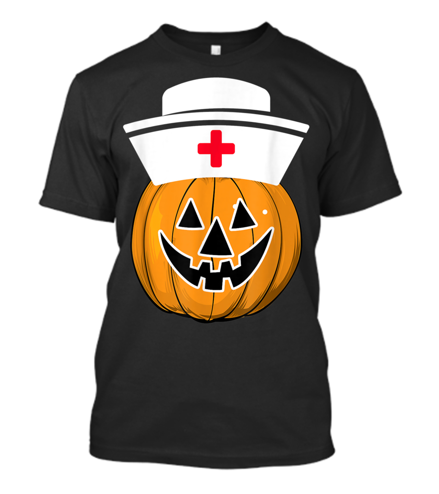 Pumpkin Nurse Halloween Funny Medical Jack O'Lantern T-Shirt