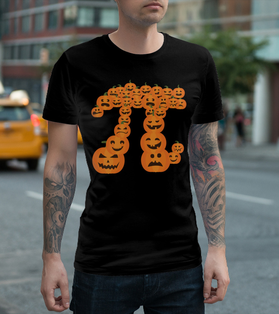 Pumpkin Pi Jack-O'-Lantern Math Symbol Algebra T-Shirt