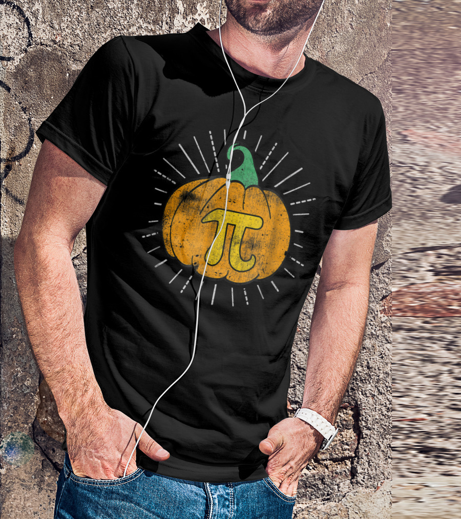 Pumpkin Pi Pie Autumn Math Humor T-Shirt
