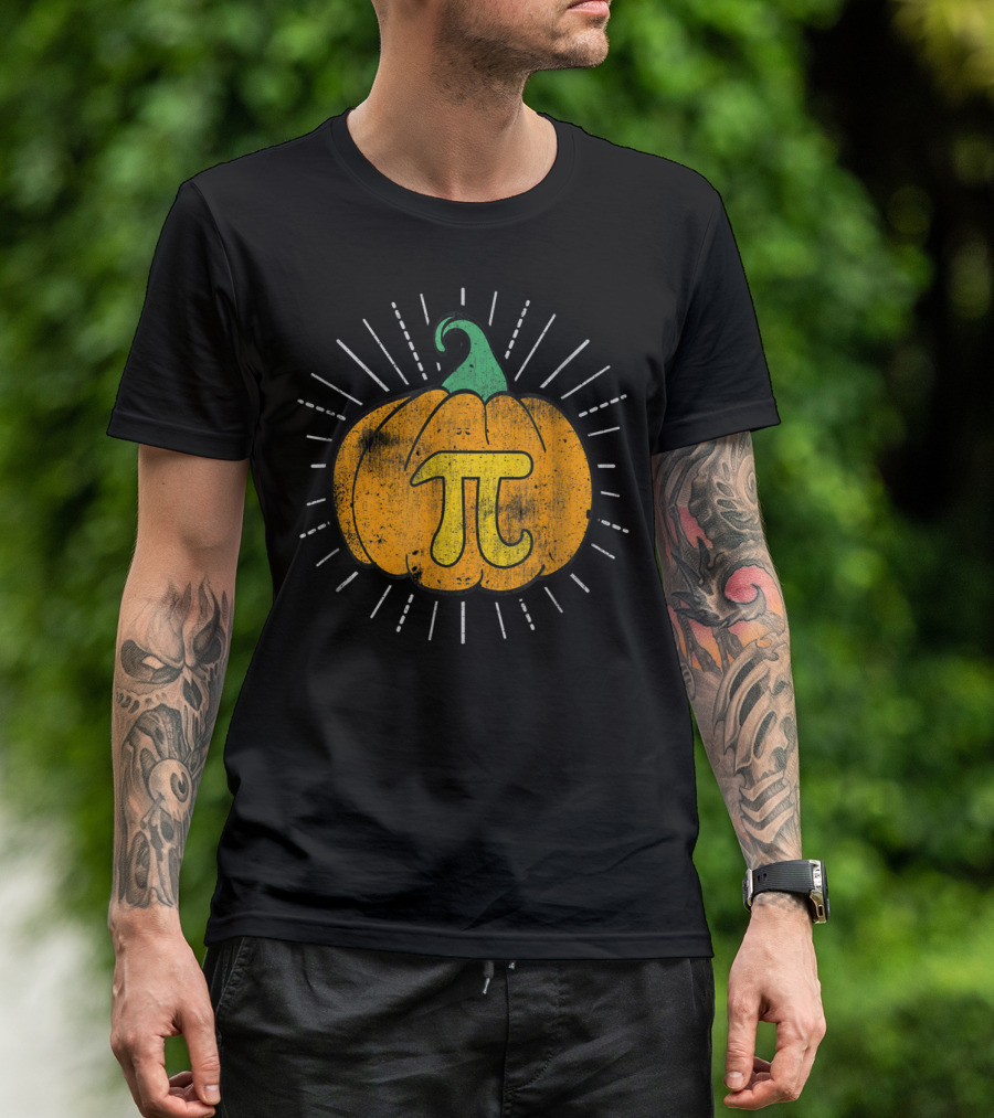 Pumpkin Pi Pie Autumn Math Humor T-Shirt