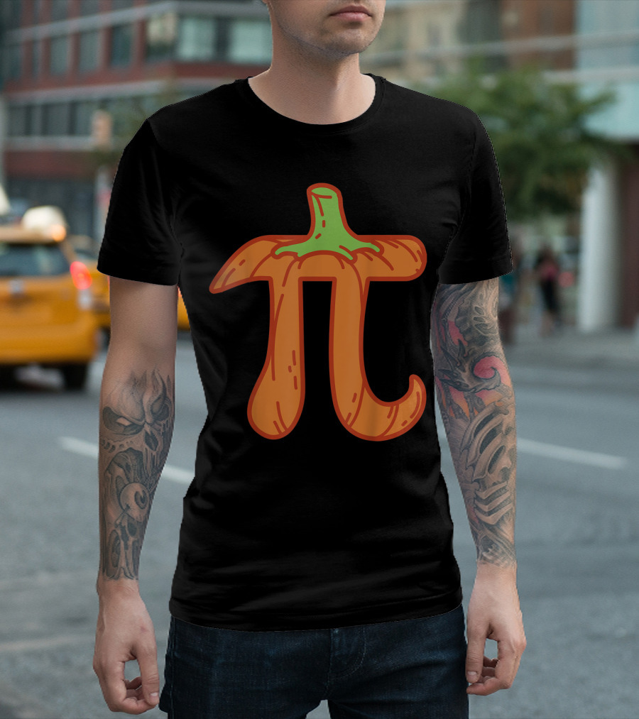 Pumpkin Pi Math Halloween Pi Day Teacher T-Shirt
