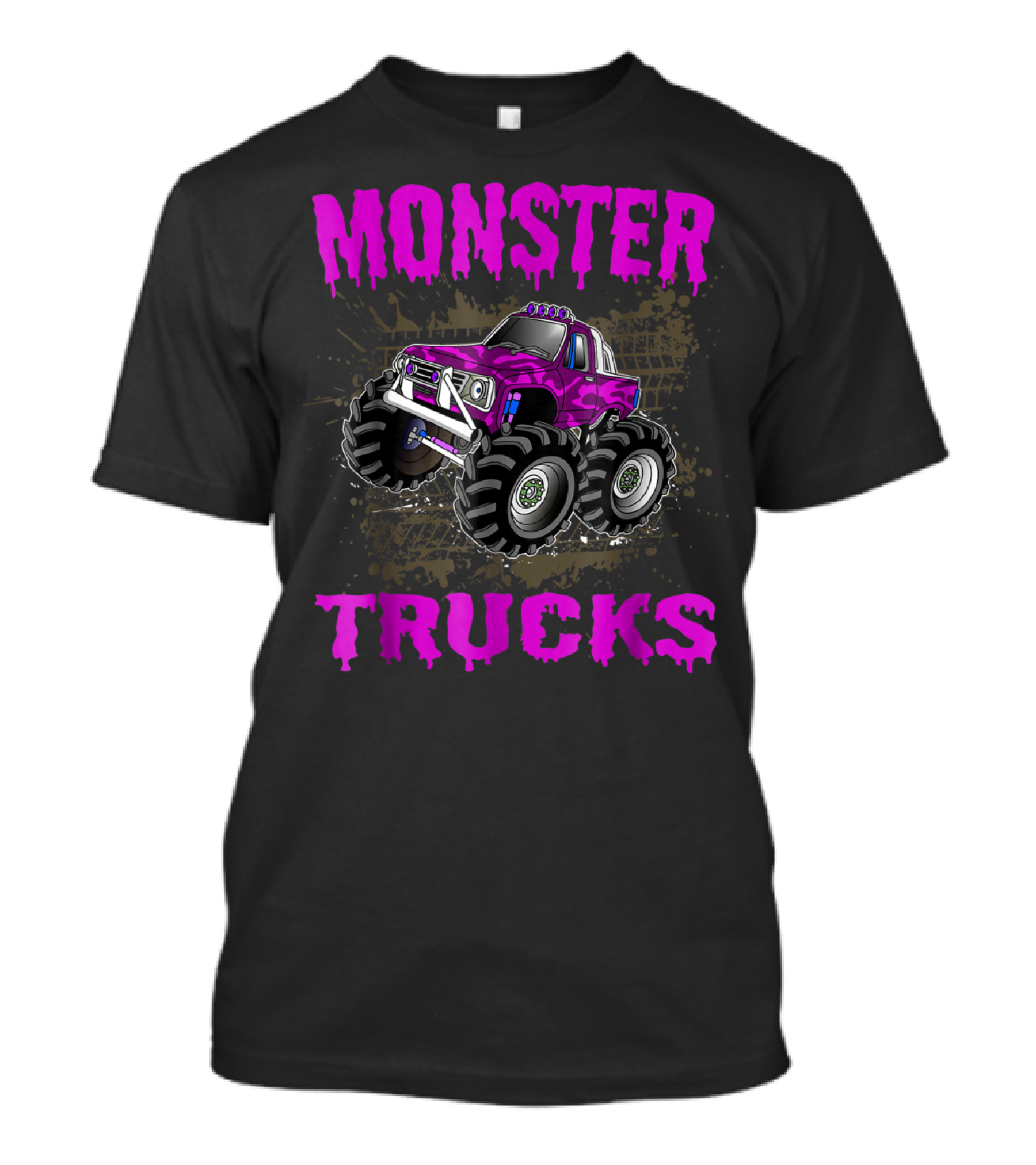 Monster Trucks Purple Monster Truck For Girls Rc T-Shirt
