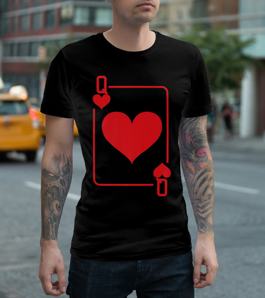 Queen Of Hearts Card Costume Halloween T-Shirt