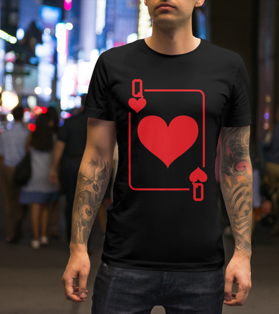 Queen Of Hearts Card Costume Halloween T-Shirt