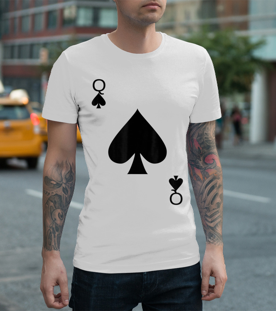 Queen Of Spades Card T-Shirt