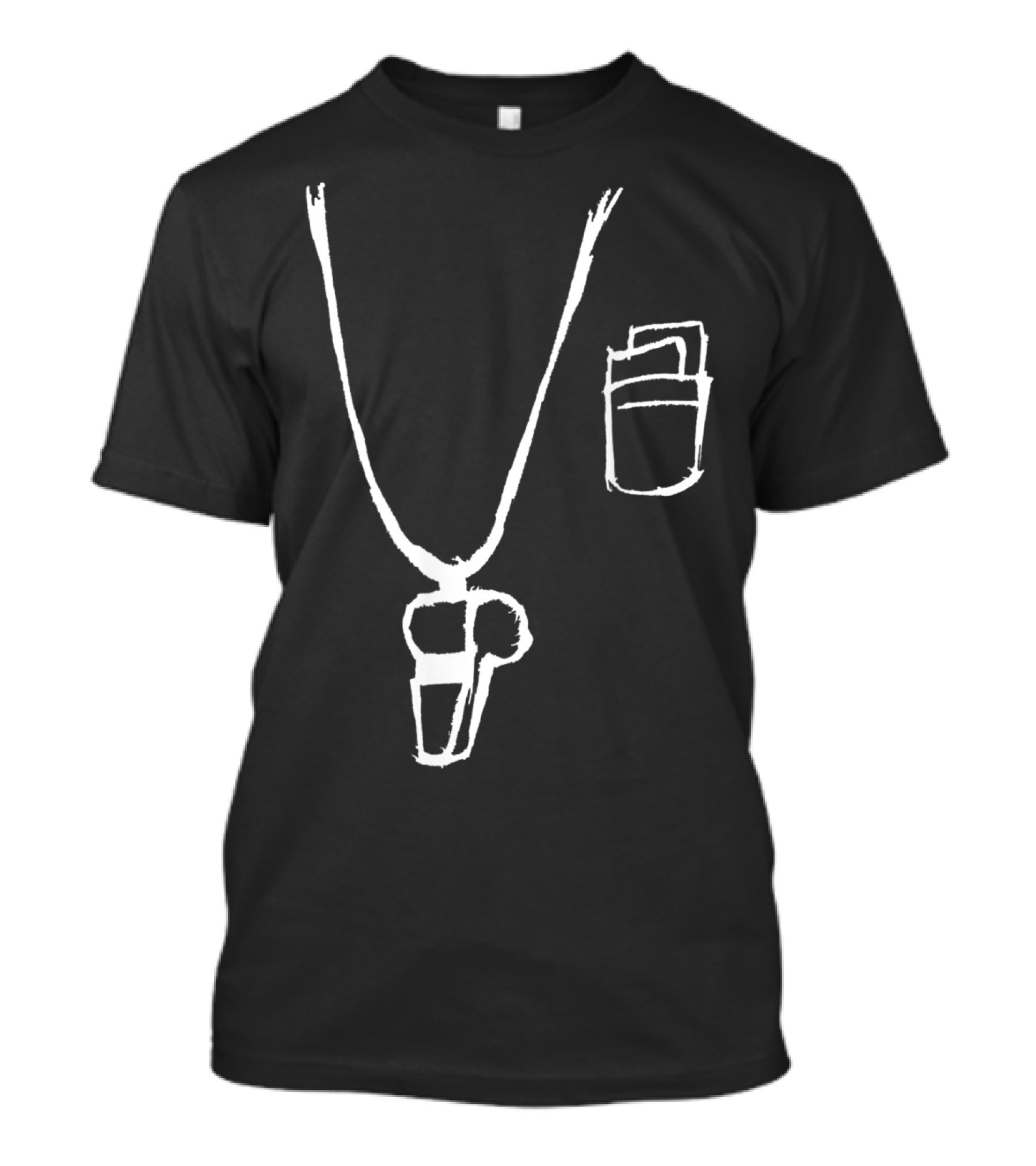 Referee Whistle And Cards Sketch T-Shirt
