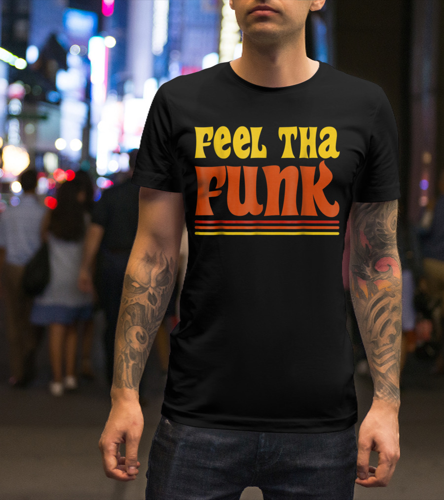 Feel Tha Funk Retro 1970s Costume Halloween Party Roller T-Shirt