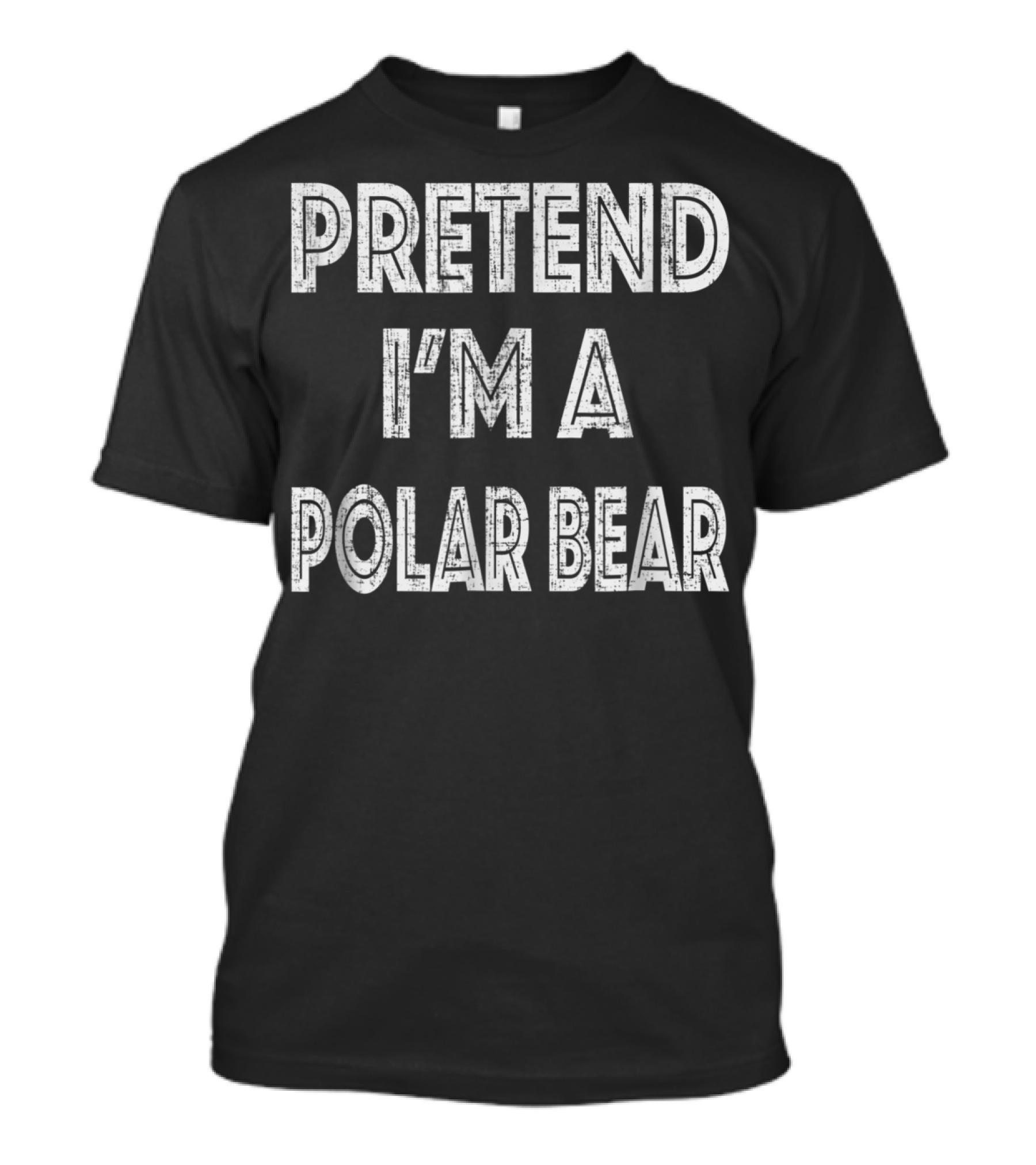 Pretend I'm A Polar Bear Retro T-Shirt