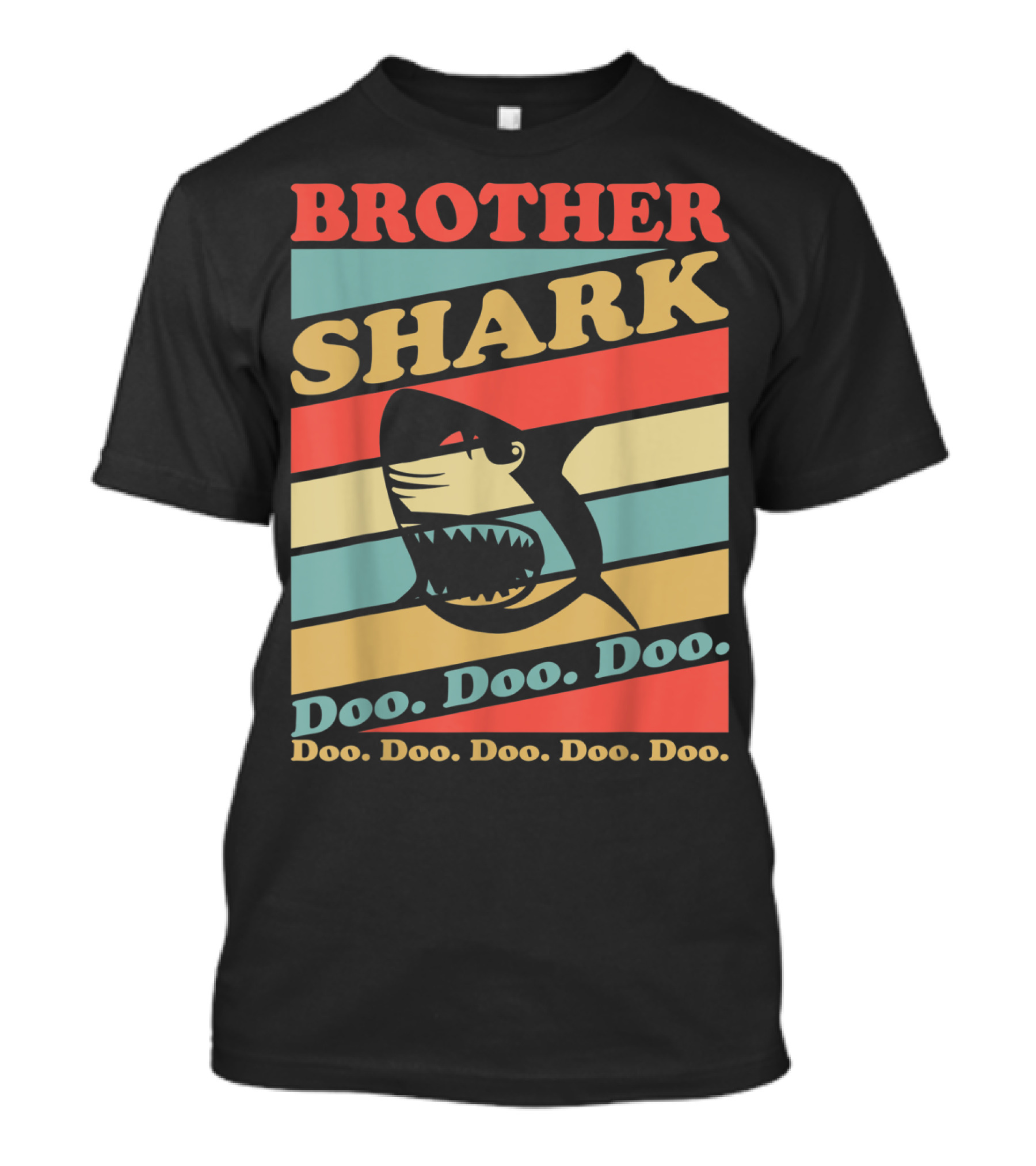 Brother Shark Doo Doo Doo Retro Vintage T-Shirt