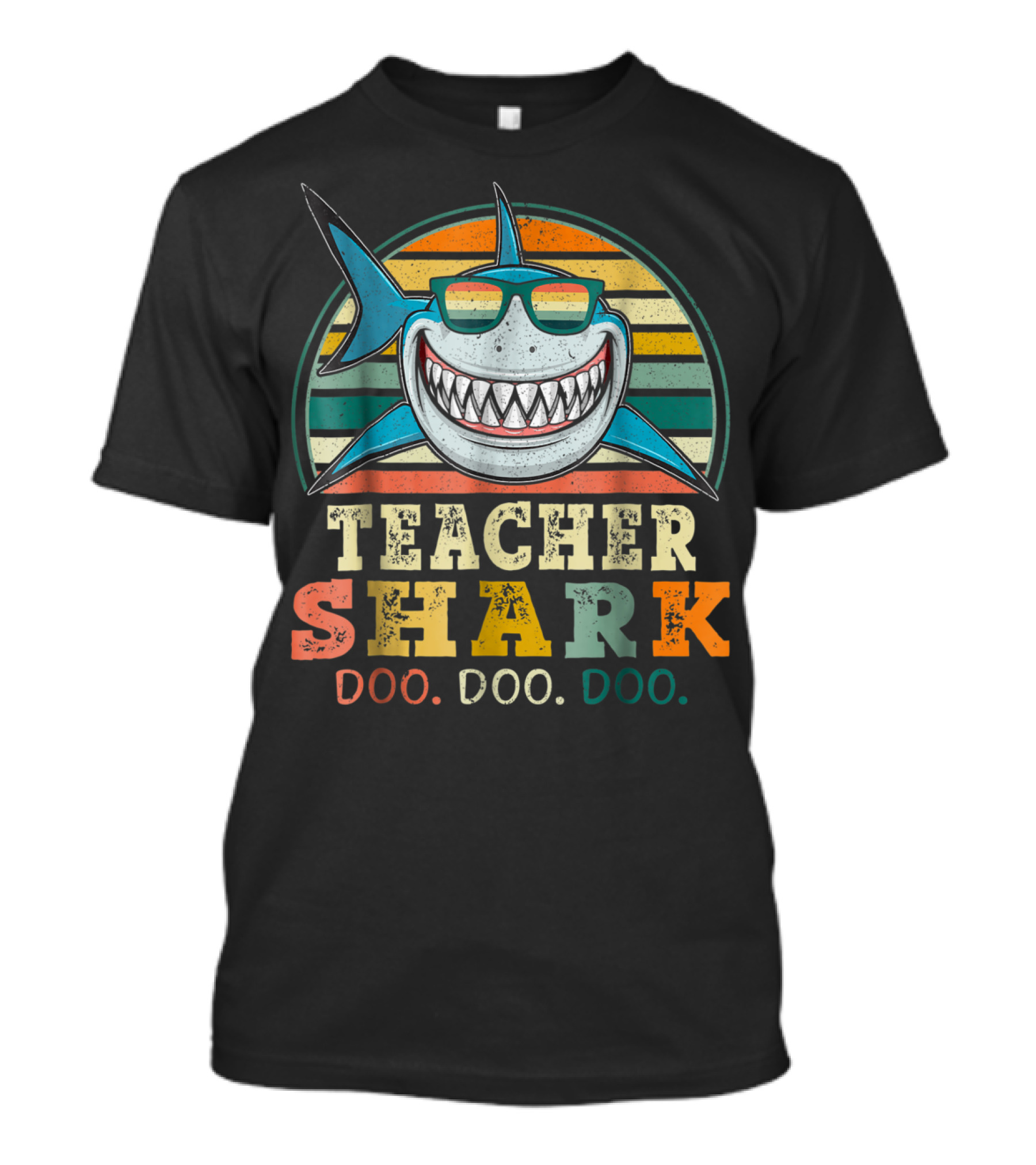 Teacher Shark Doo Doo Doo Retro Vintage T-Shirt