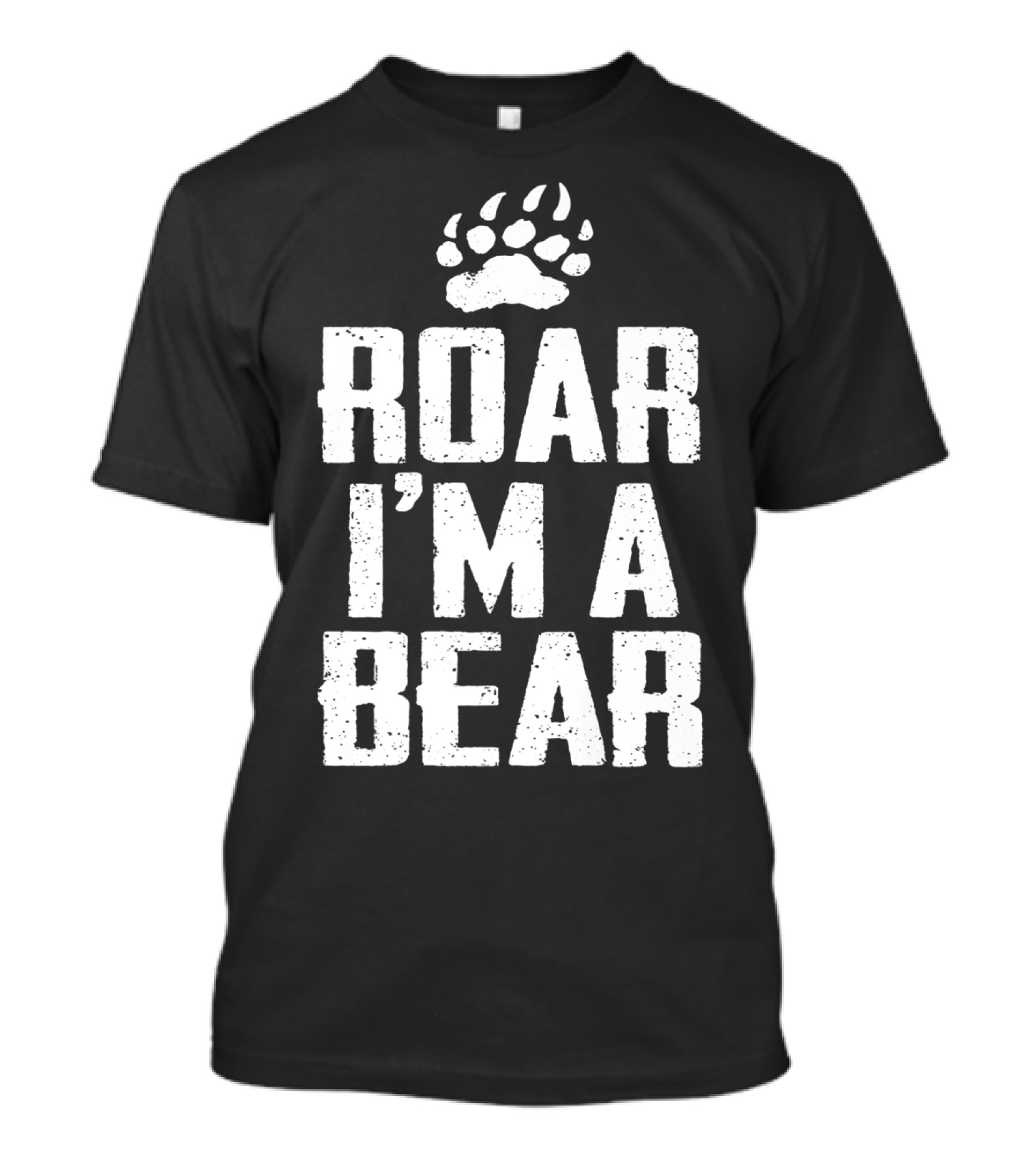 Roar I'm A Bear Paw Prints T-Shirt