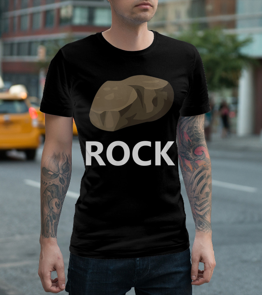 Rock Halloween Rock Paper Scissors Group T-Shirt