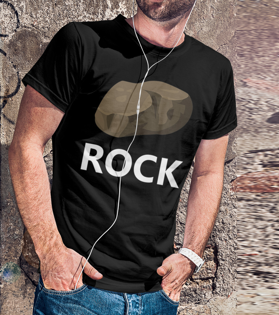 Rock Halloween Rock Paper Scissors Group T-Shirt