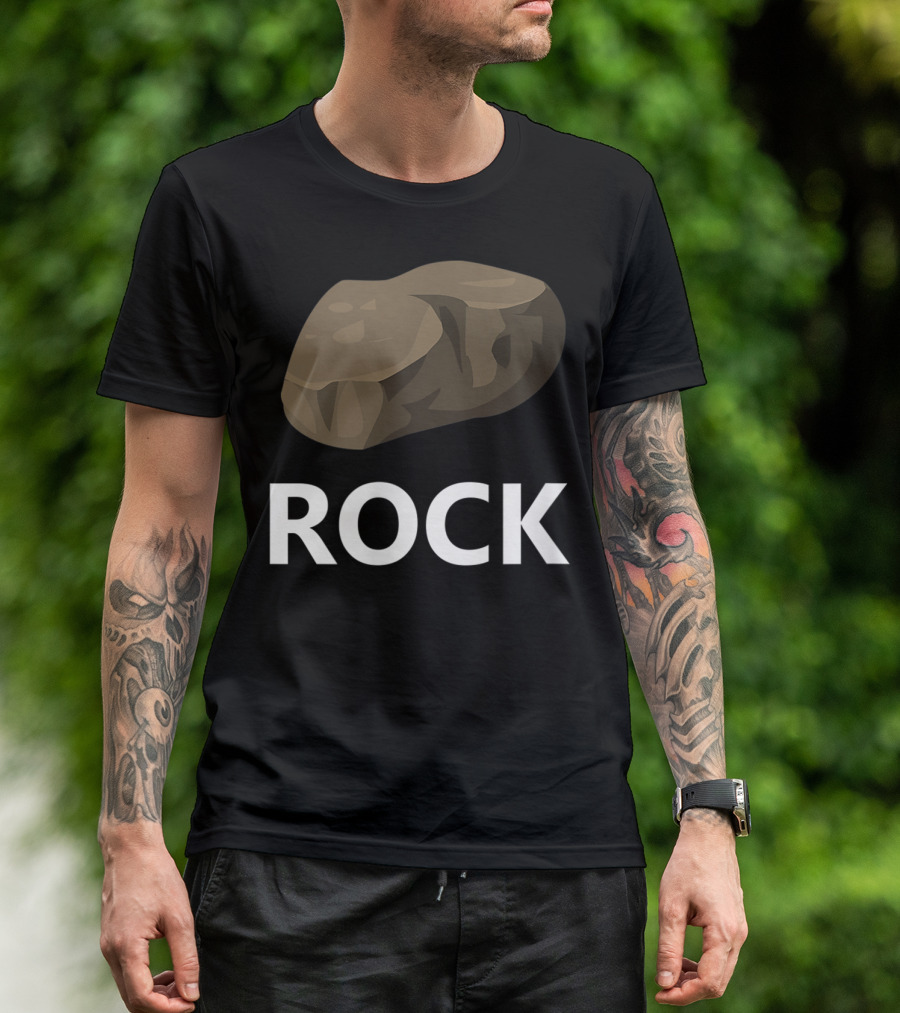 Rock Halloween Rock Paper Scissors Group T-Shirt