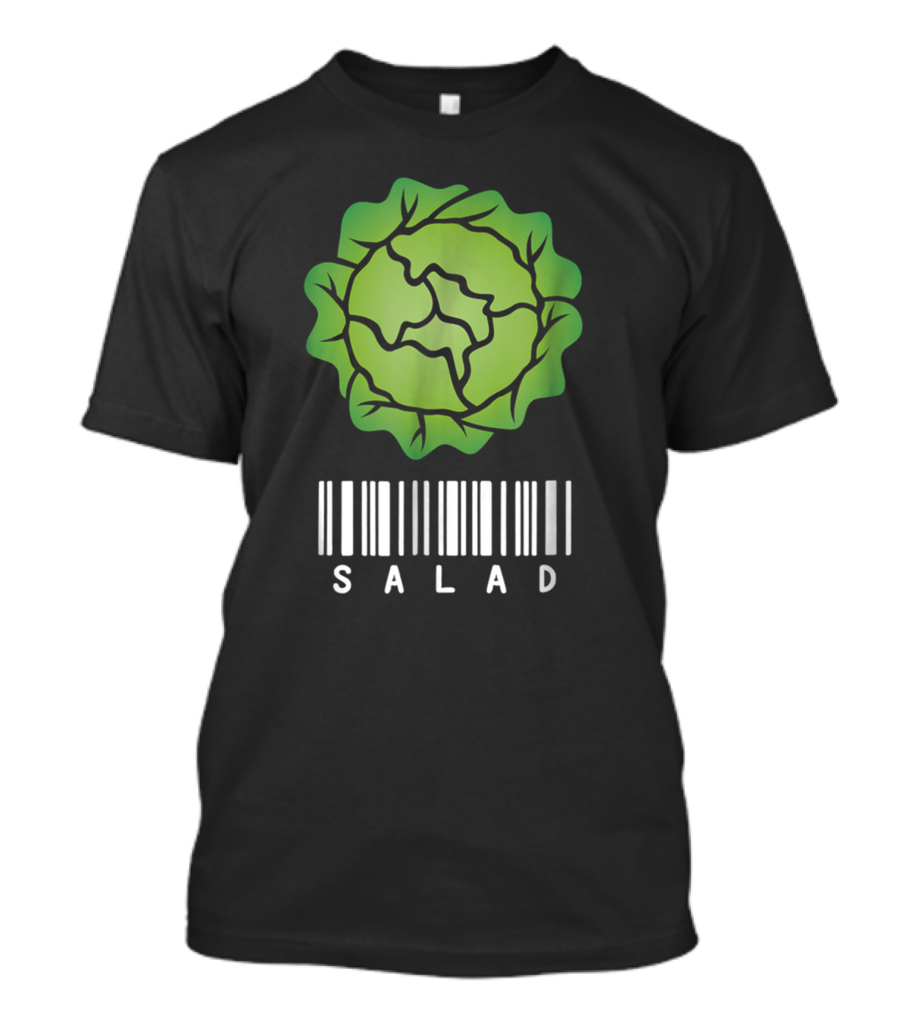 Salad Funny Lettuce Barcode Halloween Food Group T-Shirt